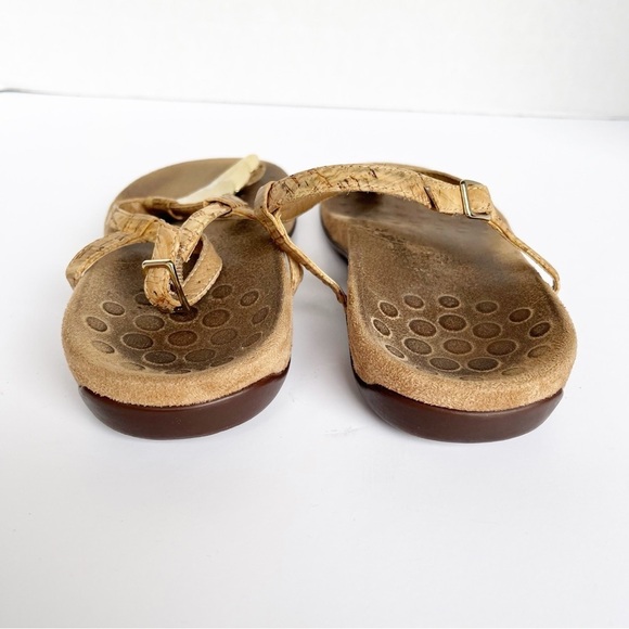Vionic Miami Cork Straps Thong Slingback Sandals Women’s Size 9 Tan Gold Comfort - Picture 5 of 7